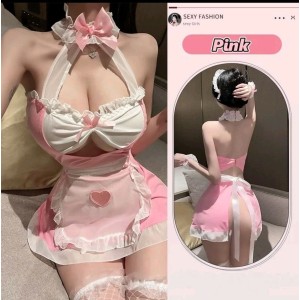 Star Shop Sexy Lingerie Cute Maid Outfit Sleepwear Maid-Themed Lingerie Nightdress Set