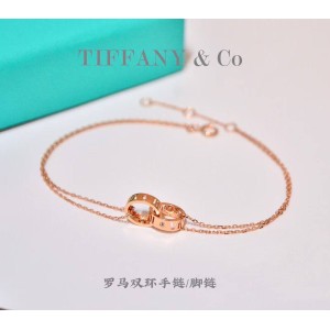18k gold double-ring bracelet